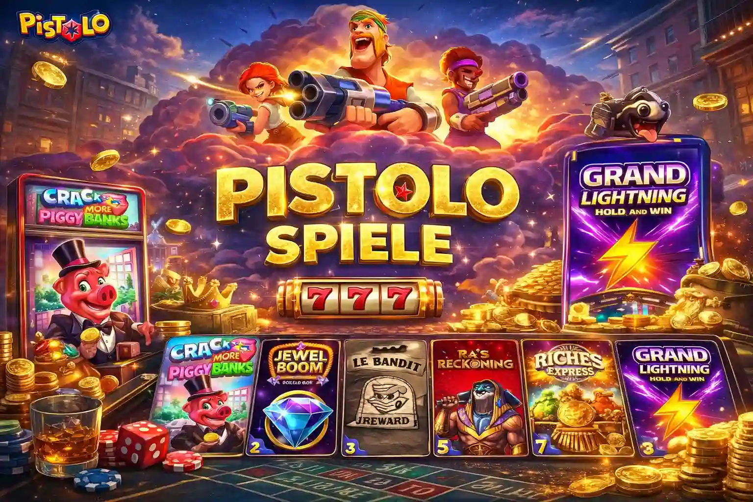 Pistolo Casino Spiele Deutschland: Das Erwartet Dich in Der Casino-Lobby